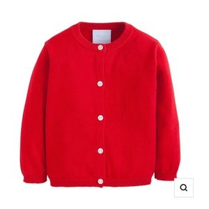 Little English red cardigan